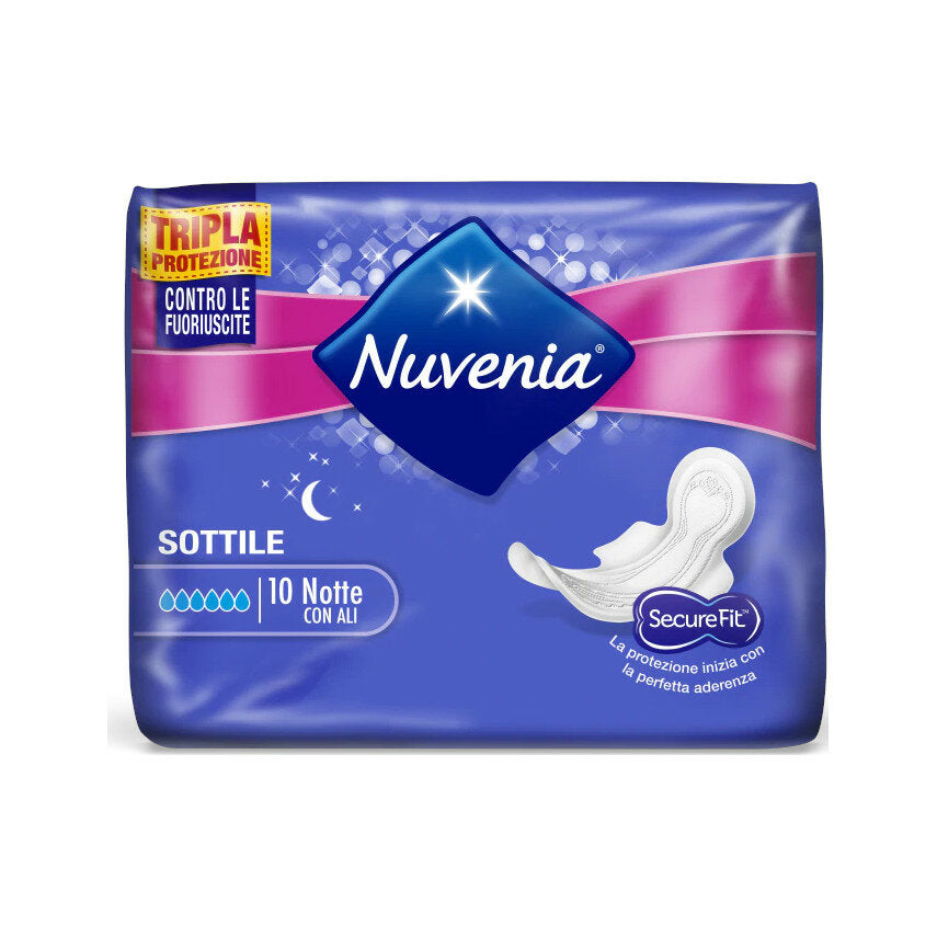 Nuvenia Sottile Notte Ali 10 Pezzi-2