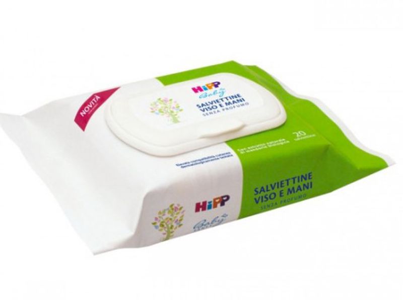 Hipp Baby Salviettine viso e mani senza profumo 20 salviette-1