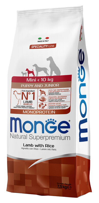 MONGE MINI P/J AGNELL/RIS7,5KG-1