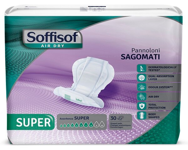 Soffisof Air Dry Super Pannolone Sagomato 30 Pezzi-1