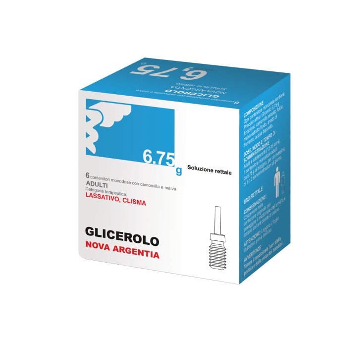 Glicerolo Adulti lassativo 6,75g soluzione rettale 6 contenitori monodose con camomilla e malva-2