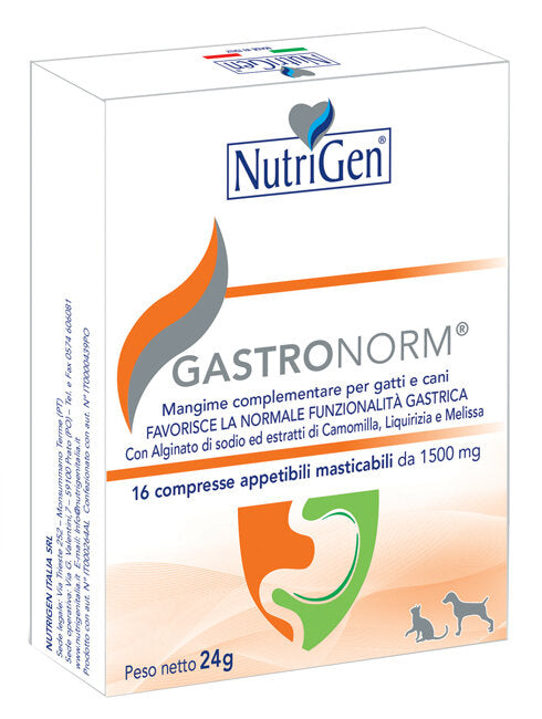 Nutrigen Gastronorm Mangime Complementare Per Gatti e Cani 16 Compresse-2