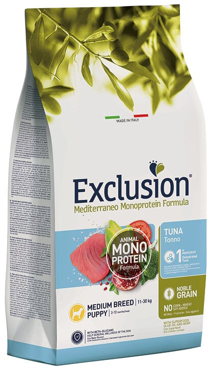 EXCLUSION M PUPPY TUNA M 12KG-1