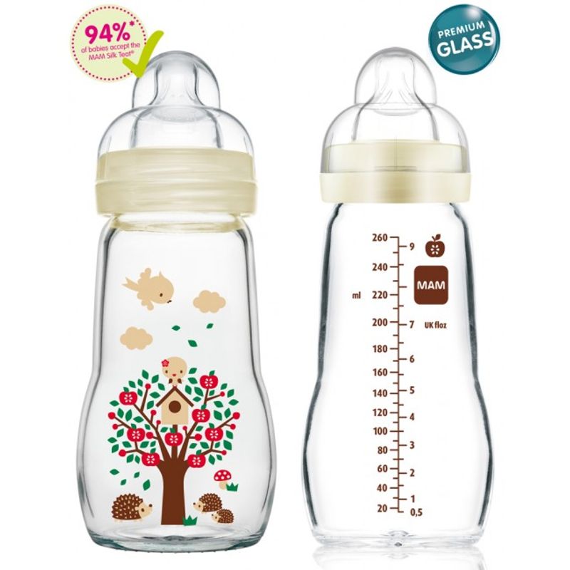 Mam Feel Good 260ml Biberon Vetro-1