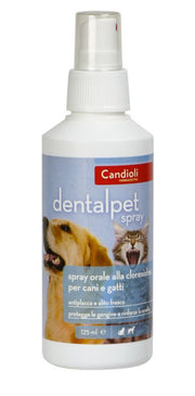 Candioli Dentalpet Spray Collutorio a base di clorexidina per cani e gatti 125ml-1