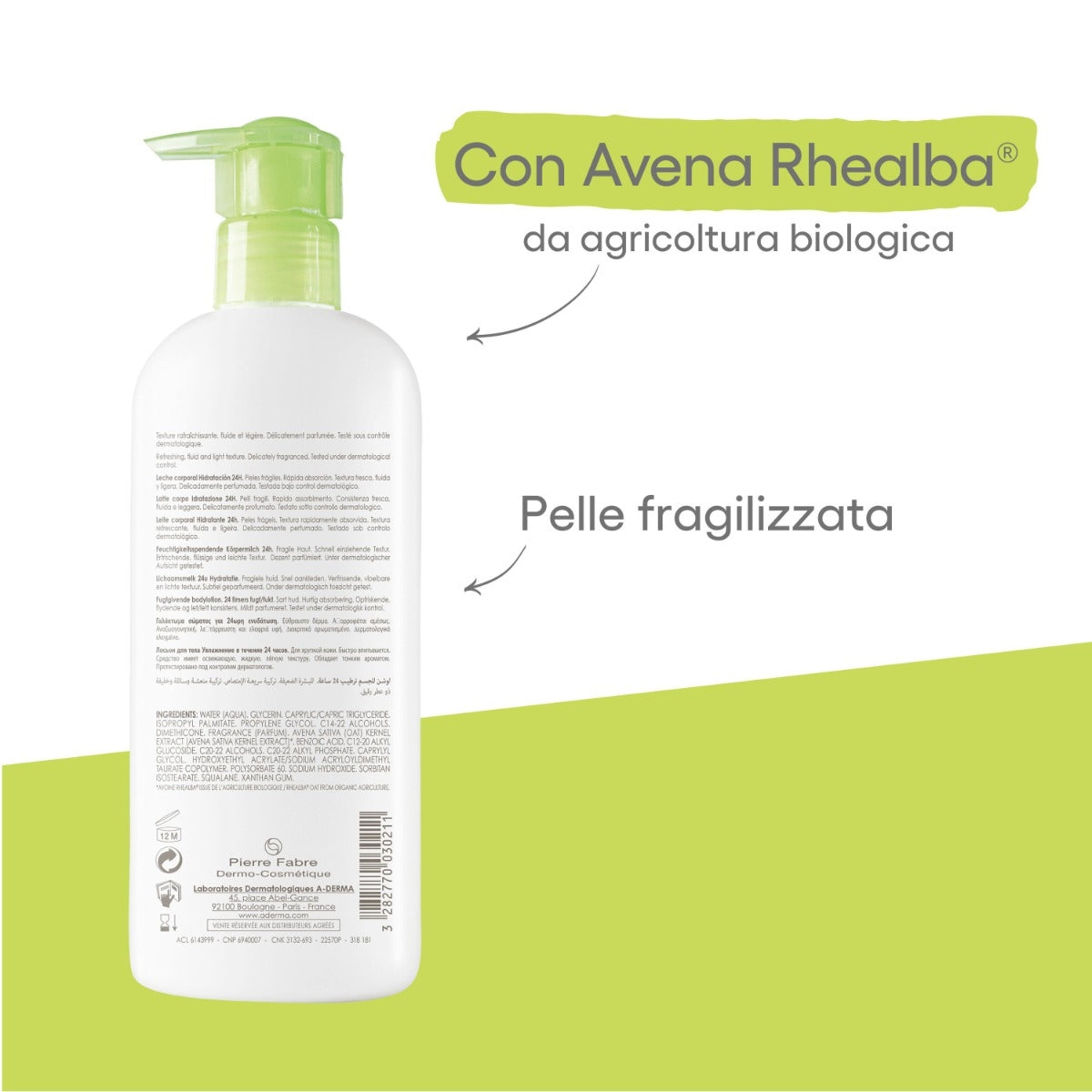 A-Derma Latte corpo idratante per pelli sensibili 400ml-5