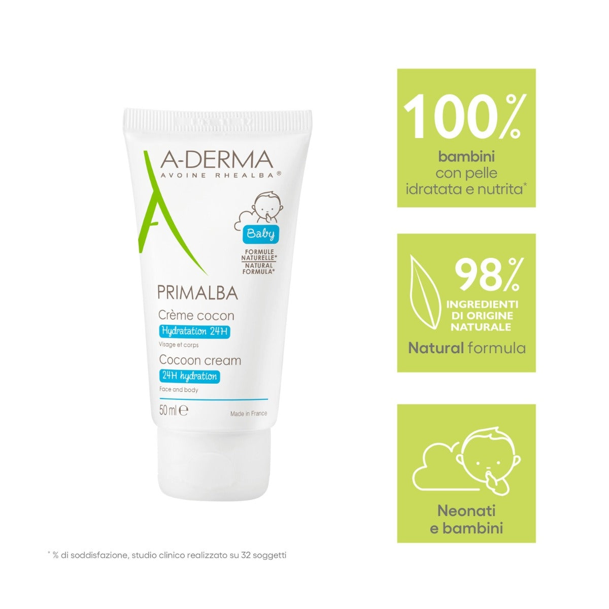 A-Derma Primalba Crema Cocon idratazione 24h per viso e corpo 50ml-5