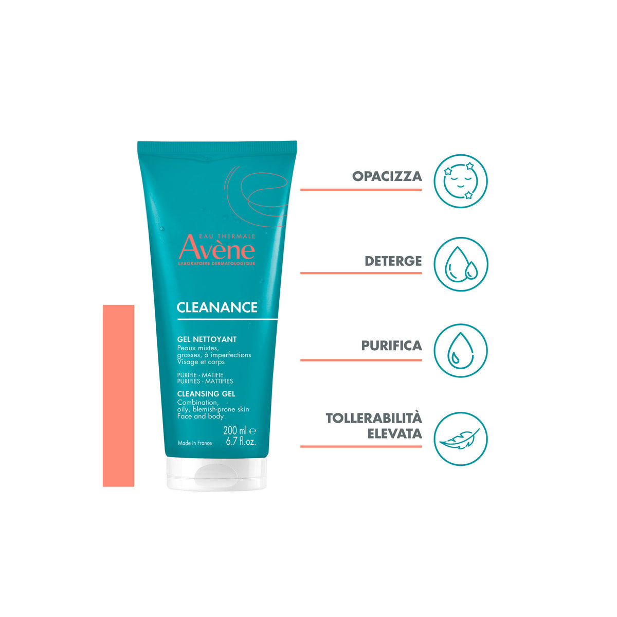 Avene Cleanance Gel Detergente Nuova Formula pelle grassa 200ml-5