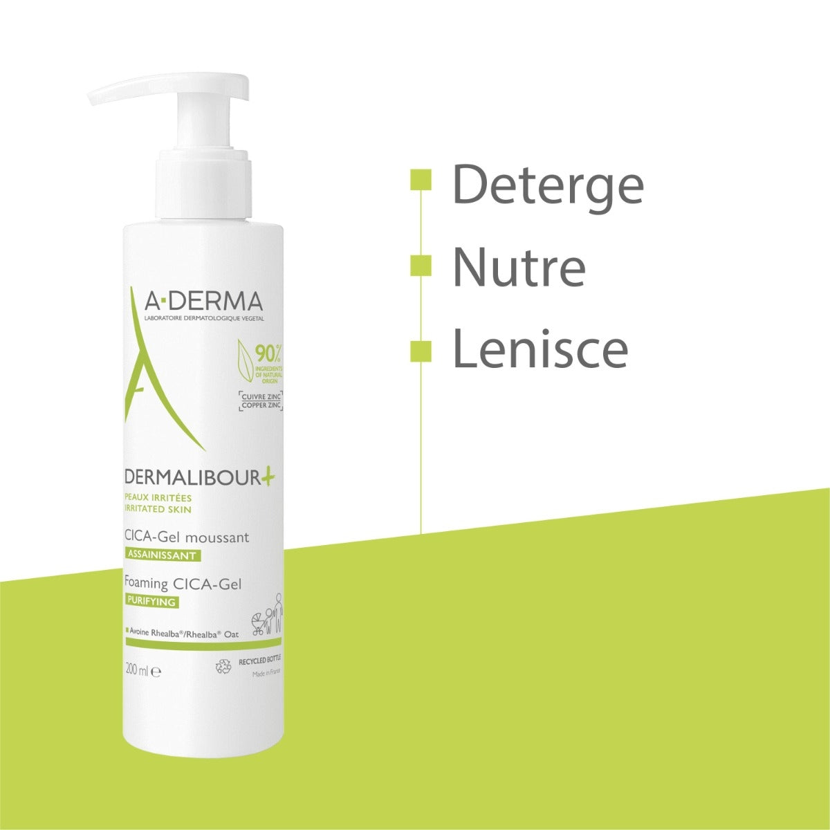 A-Derma Dermalibour + Cica Gel detergente purificante pelli irritabili 200ml-6