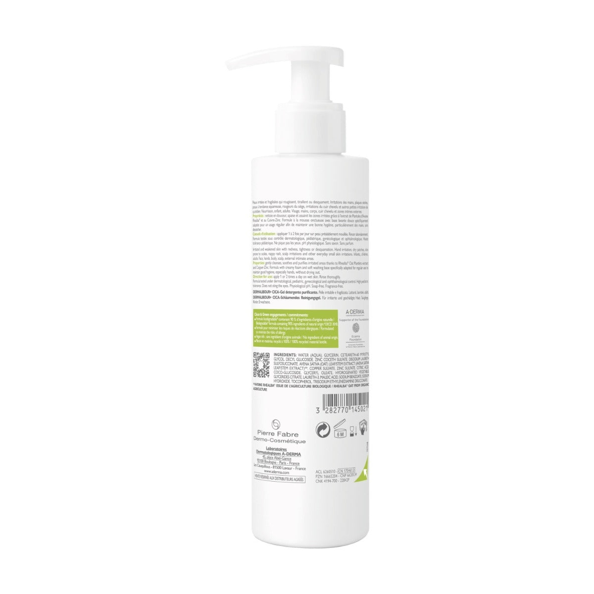 A-Derma Dermalibour + Cica Gel detergente purificante pelli irritabili 200ml-4
