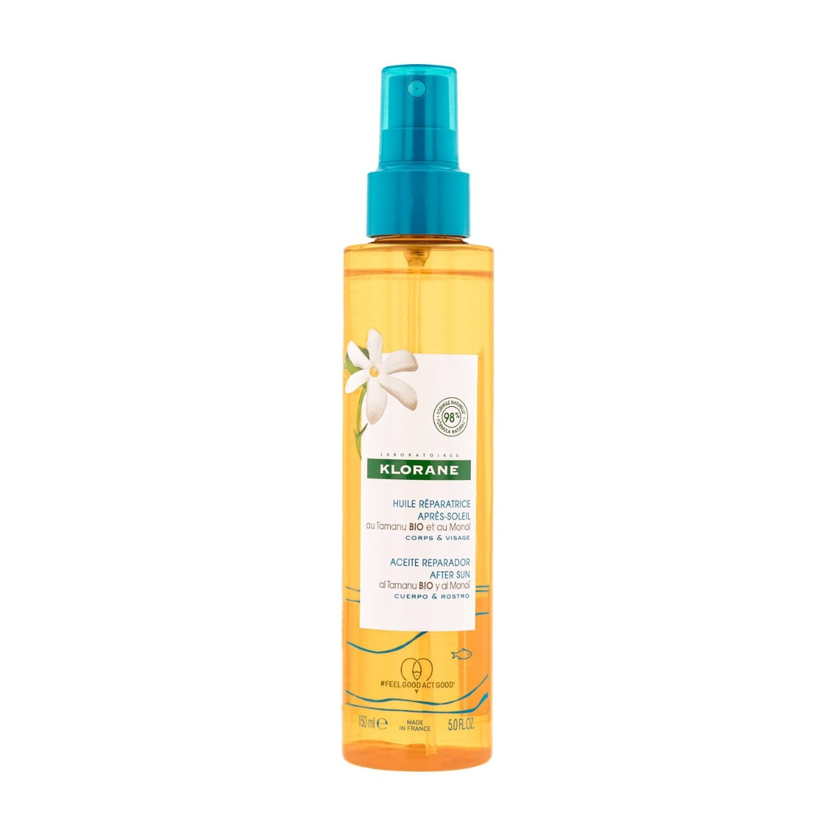 Klorane Olio Riparatore Doposole al Tamanu Bio & Monoi viso e corpo 150ml-4