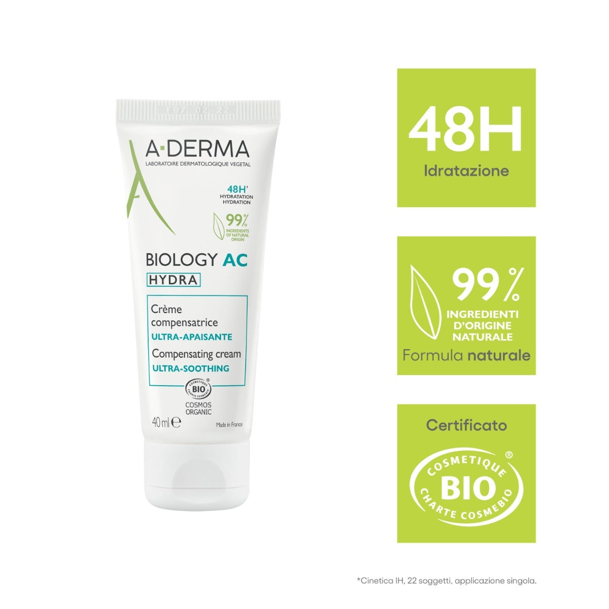 A-Derma Biology AC Hydra crema compensatrice ultra-lenitiva anti-imperfezioni 40ml-10