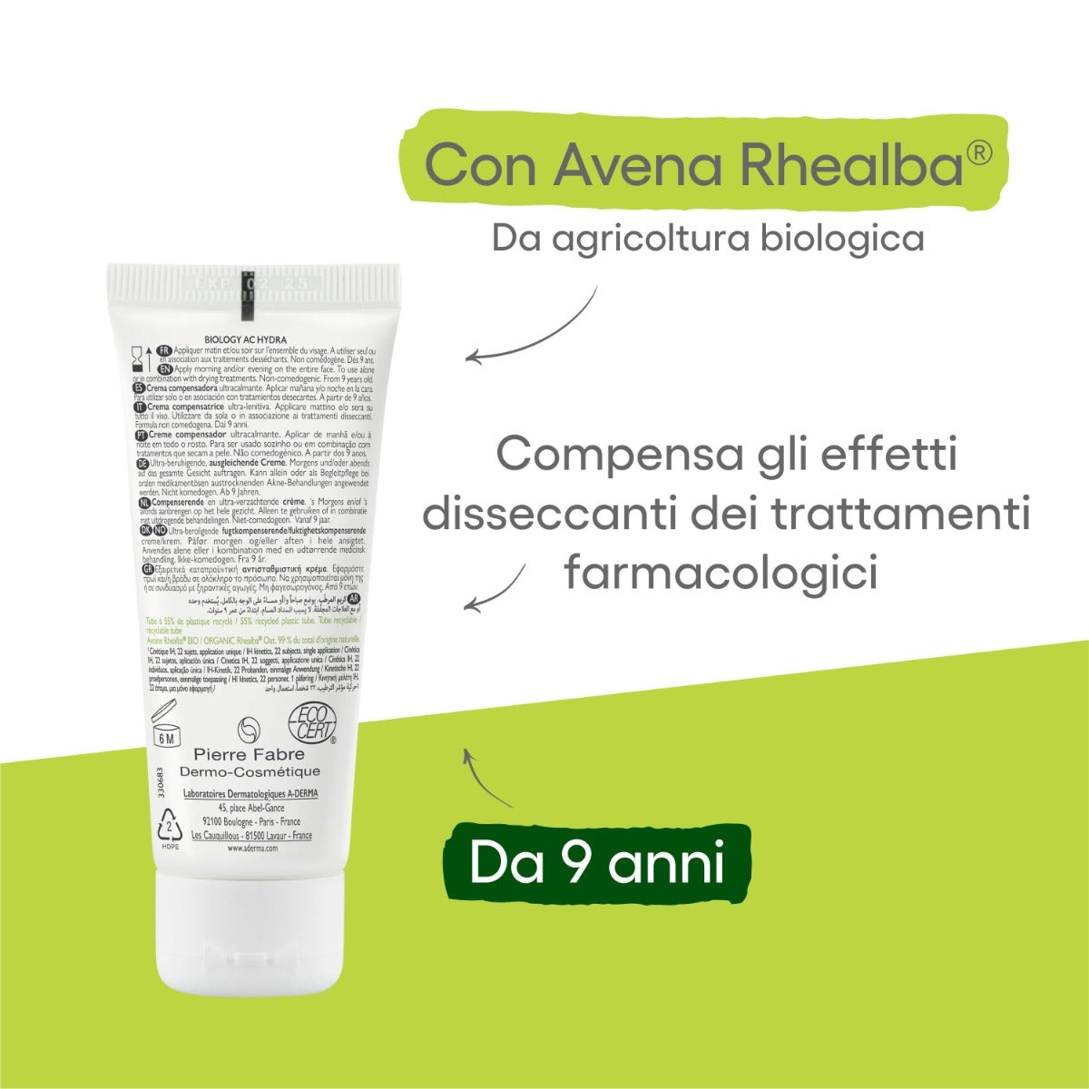 A-Derma Biology AC Hydra crema compensatrice ultra-lenitiva anti-imperfezioni 40ml-12