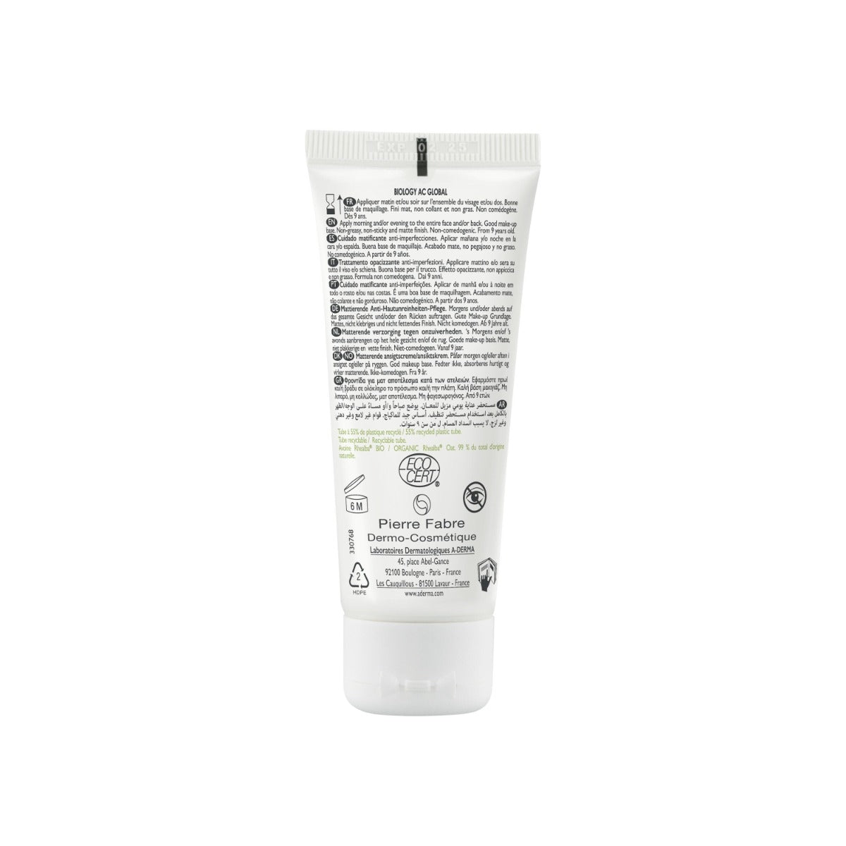 A-Derma Biology AC Global trattamento opacizzante anti-imperfezioni 40ml-1
