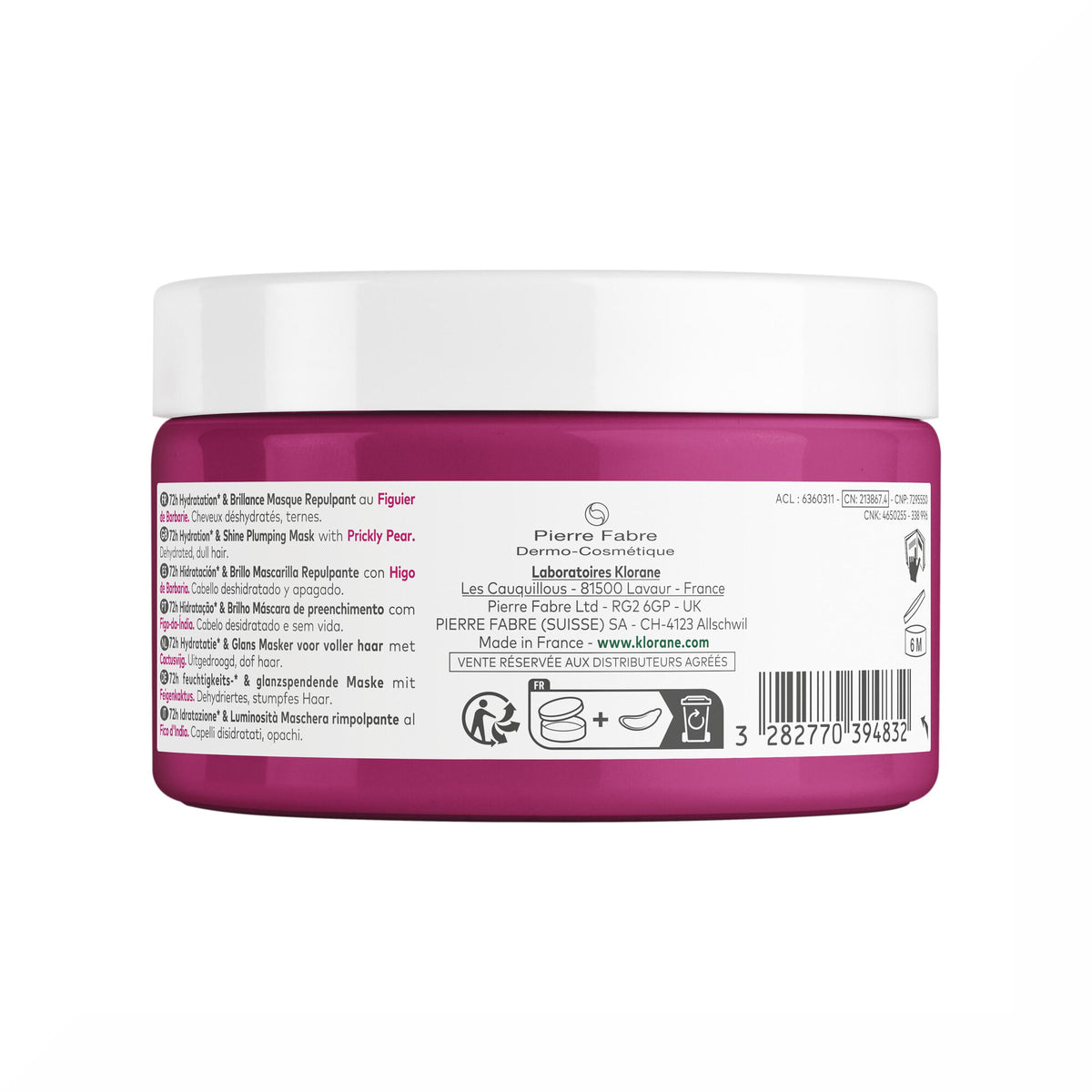Klorane Maschera Rimpolpante al Fico d’India 250ml-2