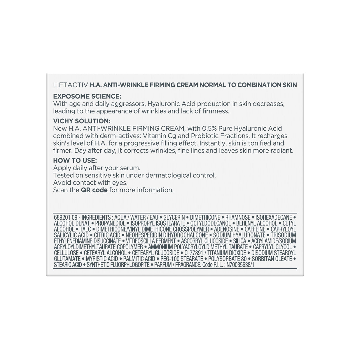 Vichy Liftactiv H.A. Crema Rassodante Anti-rughe per pelle da normale a mista 50 ml-4