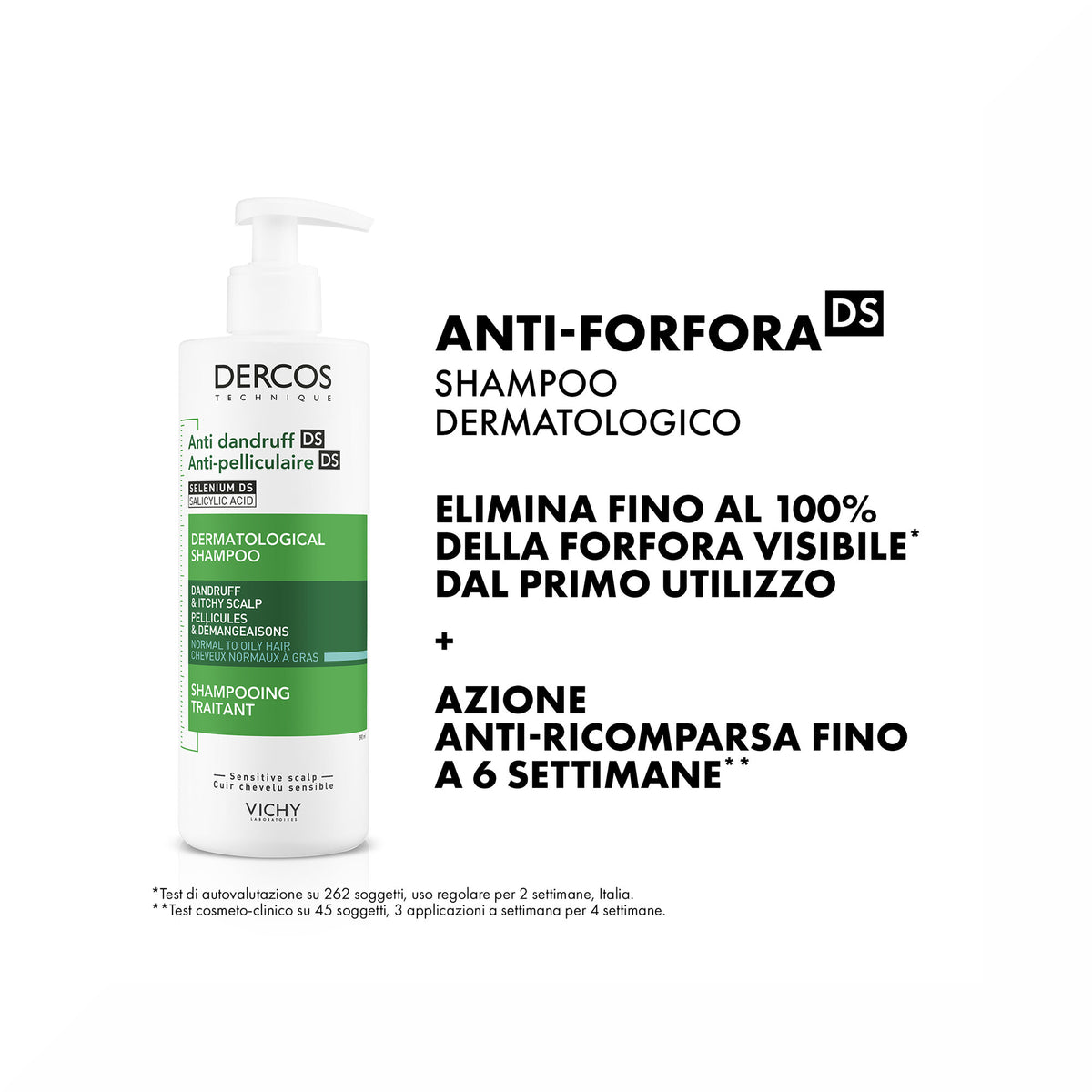 Vichy Dercos Shampoo Antiforfora capelli da normali a grassi 390 ml-3