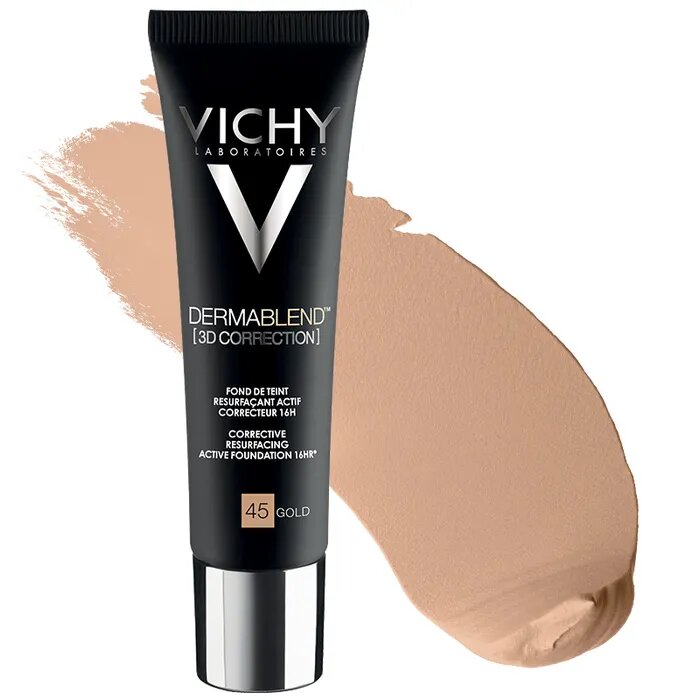 Vichy Dermablend 3D Fondotinta coprente per pelle grassa con imperfezioni tonalità 45 - 30 ml-2