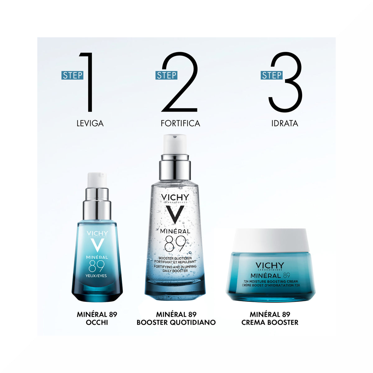 Vichy Mineral 89 Booster quotidiano fortificante e rimpolpante con acido ialuronico 50 ml-19