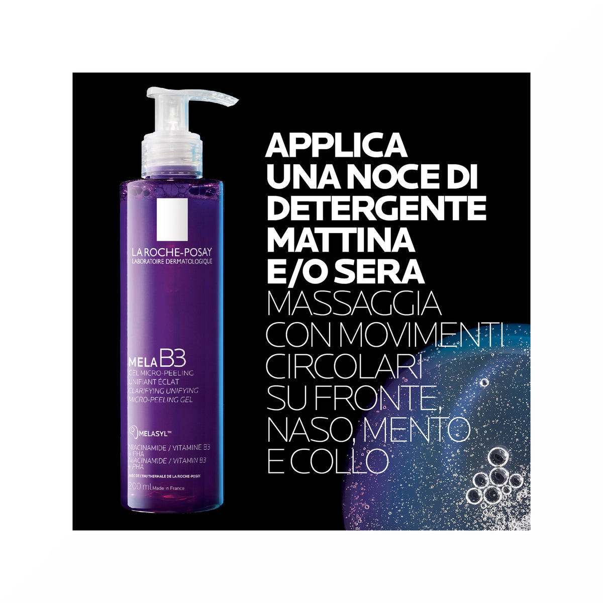 La Roche-Posay Mela B3 Gel Detergente Micro-Peeling Anti-Macchie 200 ml-7