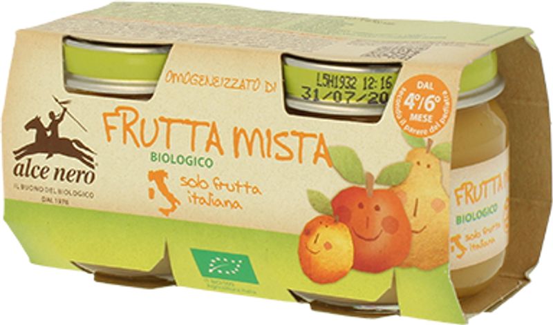 Alce Nero Omogenizzato di Frutta Mista biologico-1