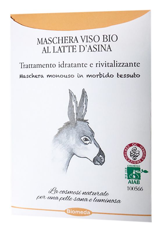 Biomeda Maschera viso al latte d'asina Bio-1