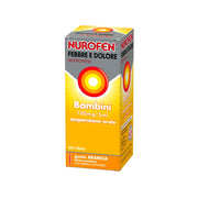 Nurofen Febbre e dolore per bambini uso orale 100 mg / 5ml gusto arancia 150ml con siringa dosatrice-0