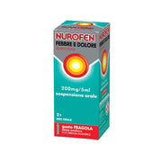 Nurofen Febbre e dolore per bambini uso orale 200 mg / 5ml gusto fragola 100ml con siringa dosatrice-8