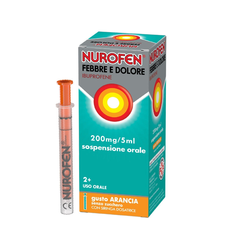 Nurofen Febbre e Dolore Ibuprofene Bambini 200 mg/5 ml 100 ml-1