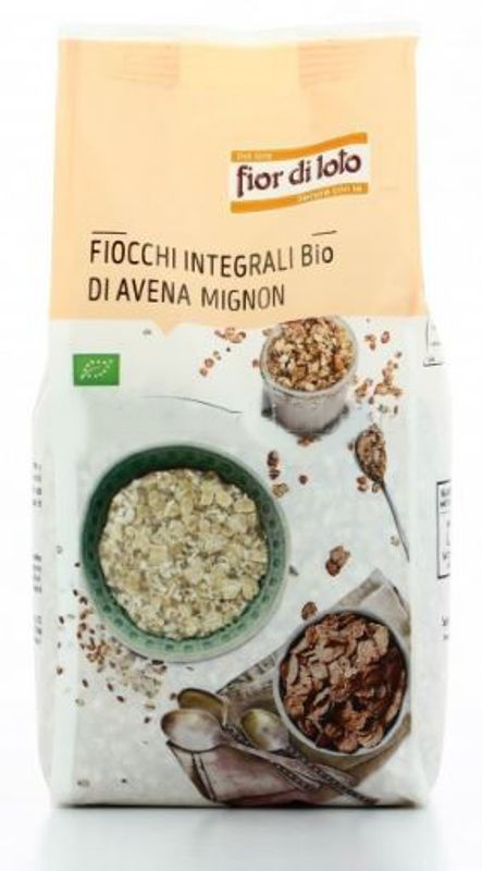 Fior di loto Fiocchi integrali bio di Avena Mignon 500g-1