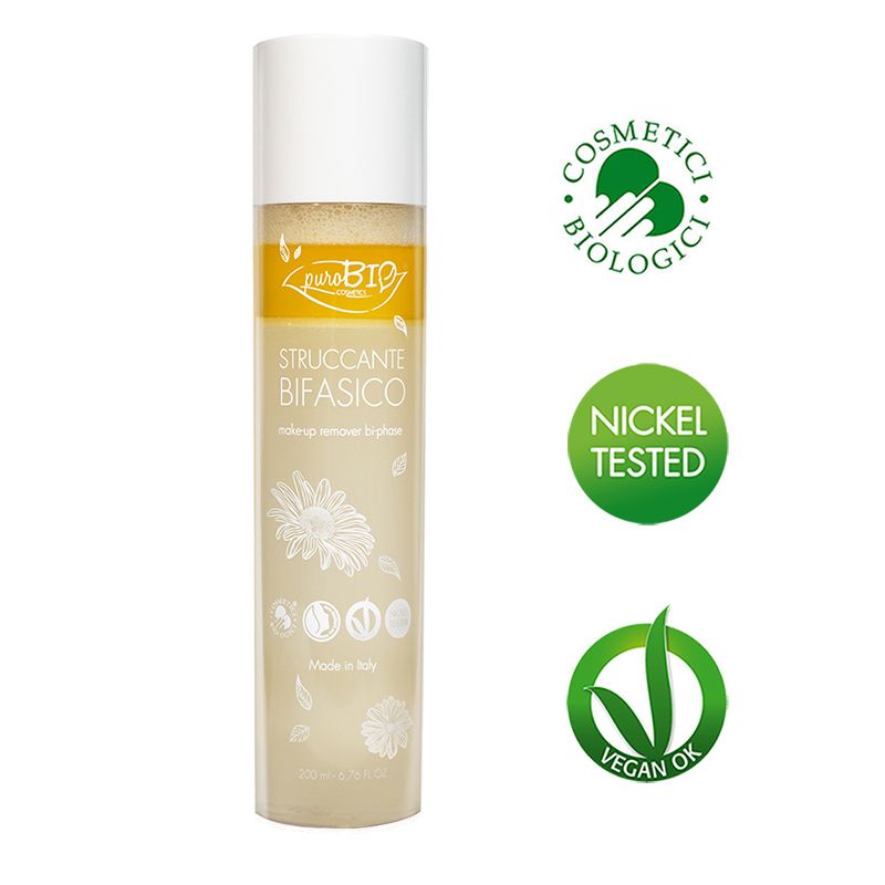 PuroBio Struccante Bifasico deterge ed elimina il make up 200ml-1