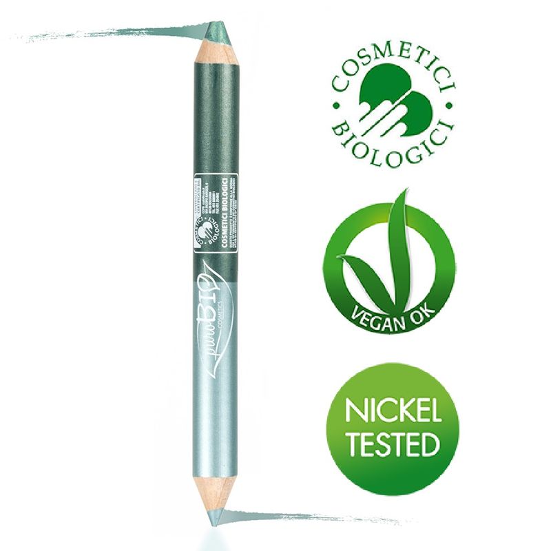 PuroBio Matitone Duo Occhi Night - Kajal Ottanio + Ombretto Verde smeraldo-1