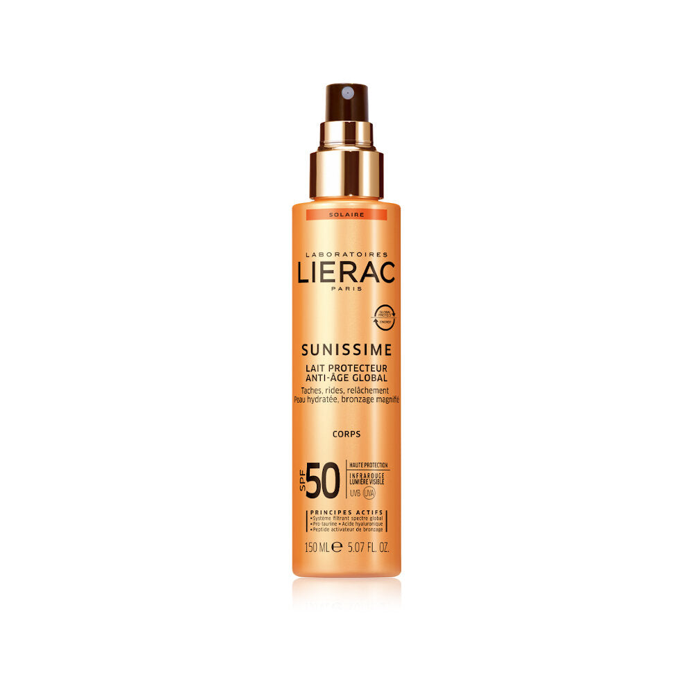 Lierac Sunissime Latte Corpo Solare Protettivo Spf 50+ Antietà Globale 150 ml-4