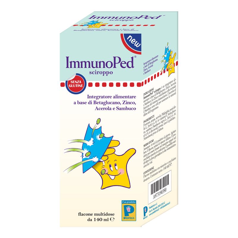 Pediatrica ImmunoPed Sciroppo prevenzione delle malattie da raffreddamento 140ml-1