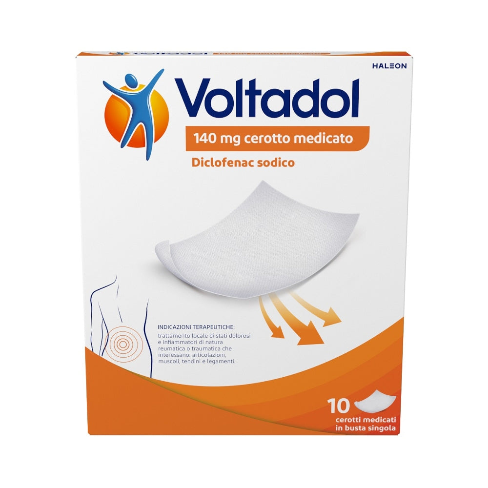 Voltadol Antinfiammatorio 140mg Diclofenac Dolori Muscolari Mal Di Schiena 10 Cerotti Medicati-2