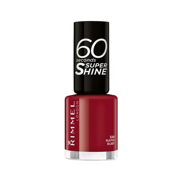 Rimmel Smalto 60 Seconds Super Shine Tonalità 320 Rapid Ruby-1