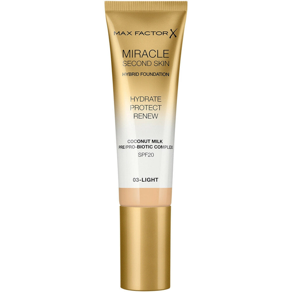 Max Factor Miracle Second Skin Fondotinta Liquido 30ml 03-Light-2