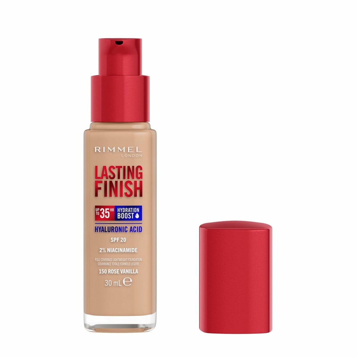 Rimmel Fondotinta Lasting Finish 35h Con Acido Ialuronico 150 Rose Vanilla 30ml-2
