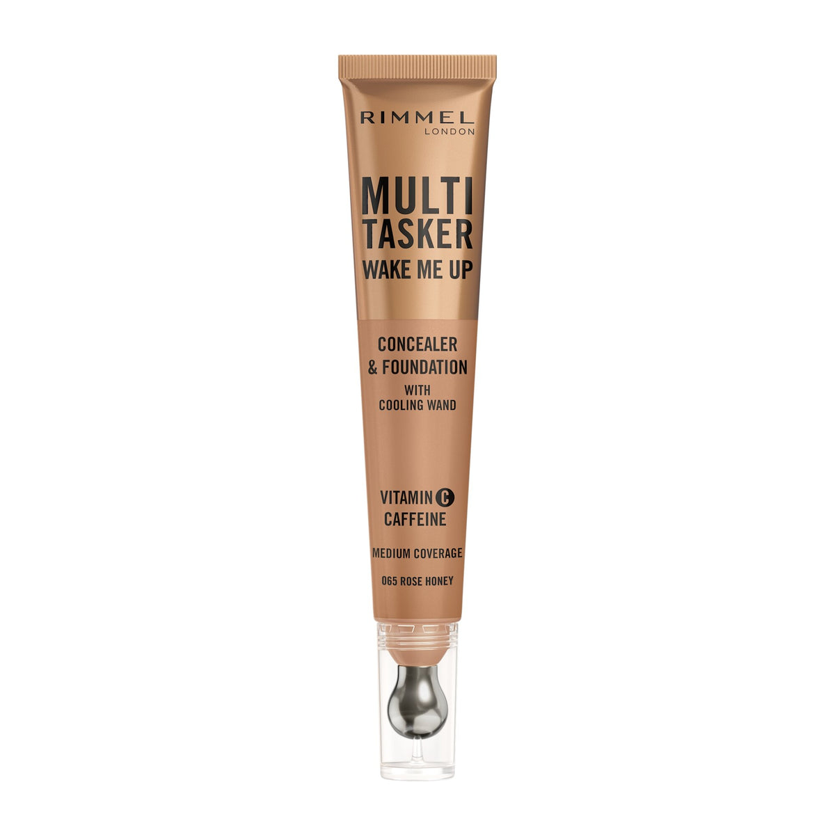 Rimmel Multi-tasker Wake Me Up Correttore & Fondotinta Formula Vegana 065 Rose Honey 20ml-1