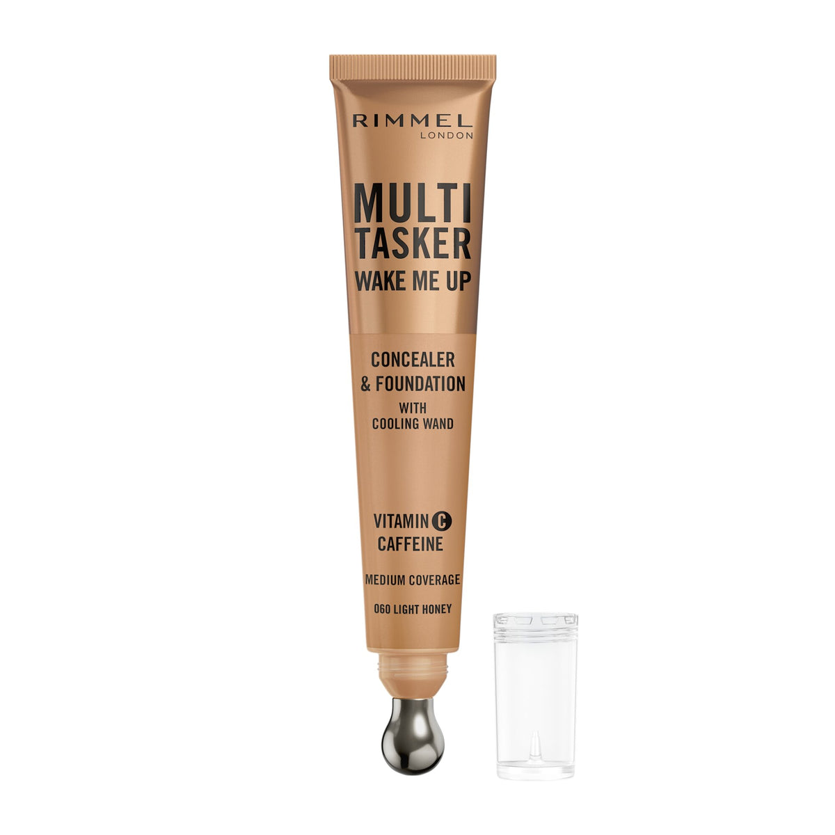 Rimmel Multi-tasker Wake Me Up Correttore & Fondotinta Formula Vegana 060 Light Honey 20ml-2