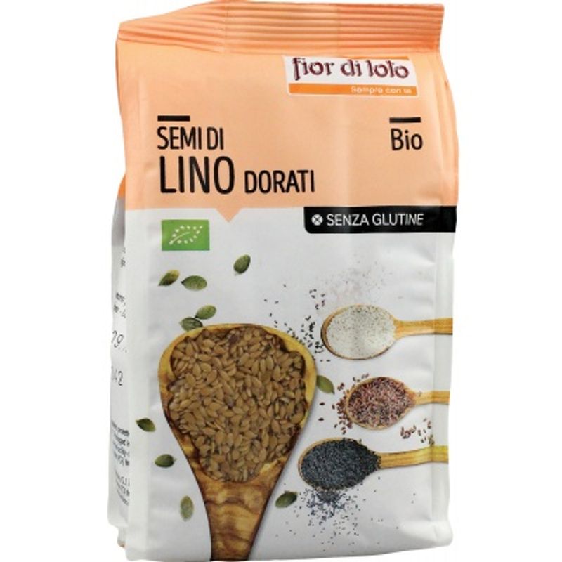Fior di loto Semi di Lino Dorati biologici e senza glutine 400g-1