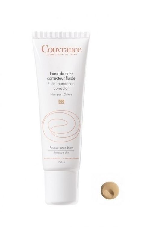 Avene Couvrance Fondotinta Correttore Fluido 2.5 Beige pelli sensibili SPF20 30ml-1