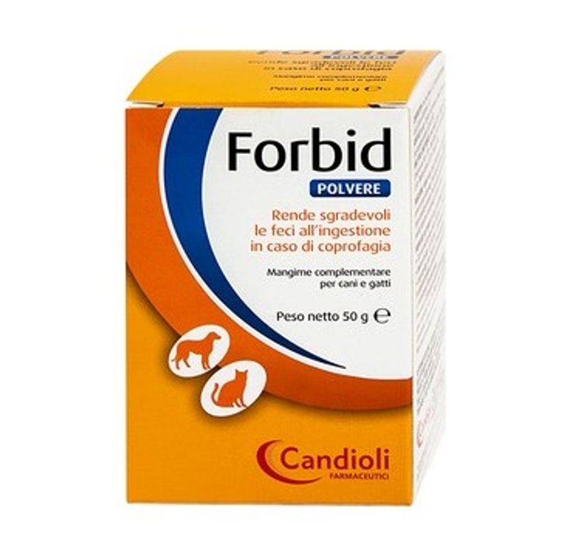 Candioli Forbid Polvere Mangime Complementare Per Cani e Gatti Previene ed Elimina la Coprofagia 50g-1