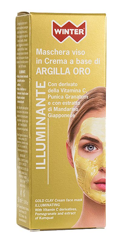 Winter Maschera Viso in Crema a Base di Argilla Oro Illuminante 50ml-1