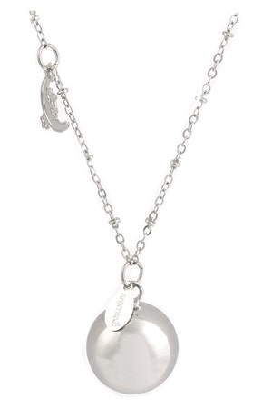 ARGENTOE' COLLANA BOLA LUNA-1