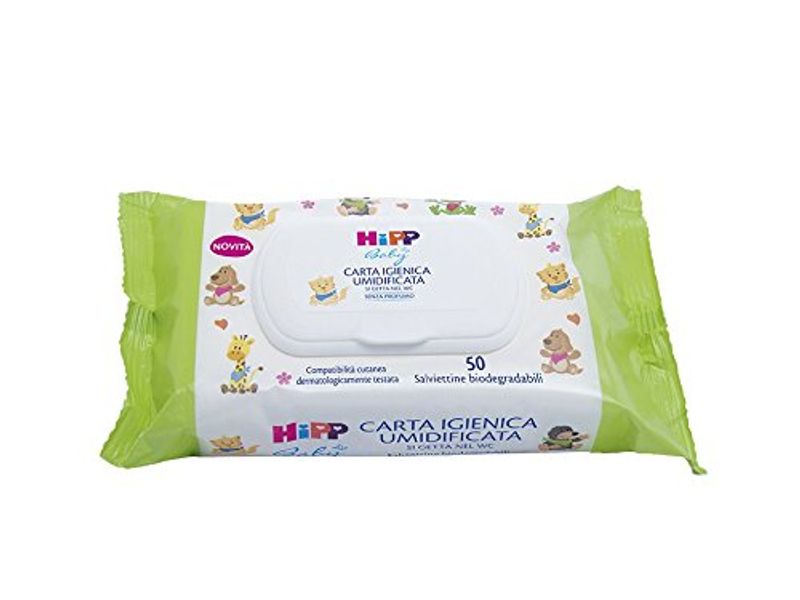 Hipp Carta Igenica Umidificata 50 salviettine Biodegradabili-1