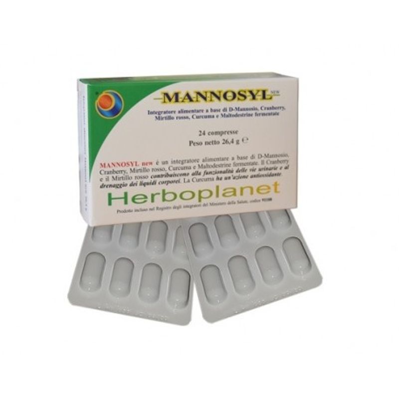 Herboplanet Mannosyl New benessere delle vie urinarie 24 compresse-1