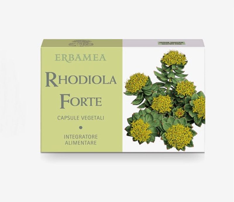 Erbamea Rhodiola Forte integratore alimentare per stanchezza e affaticamento 24 capsule-1