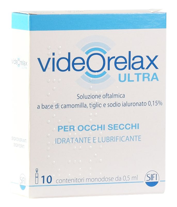 Video Relax Ultra 0,5ml per occhi secchi 10 contenitori monodose-1