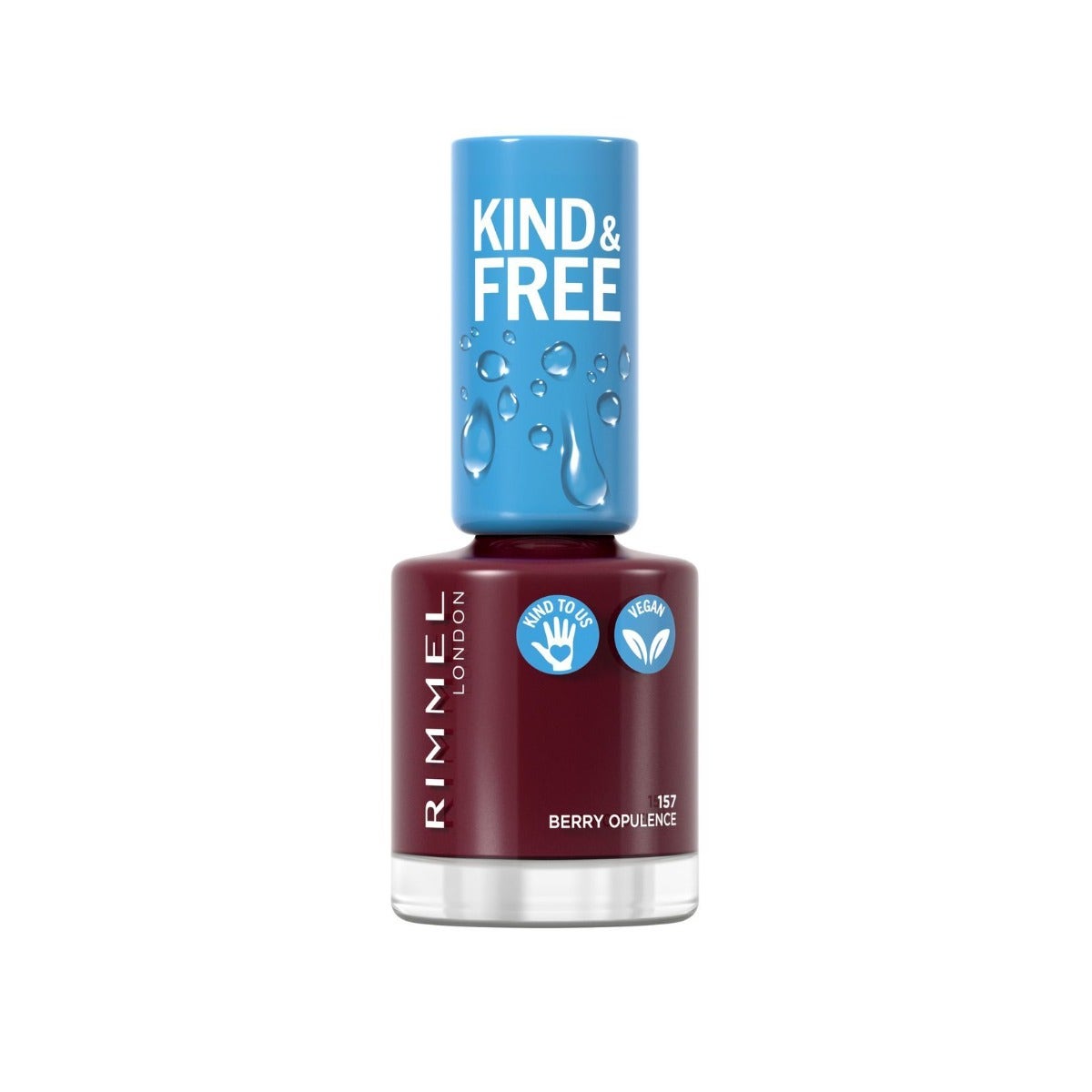 Rimmel Kind & Free Smalto Formula A Base Naturale Tonalità 157 Berry Opulence 8ml-1